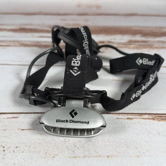 Vintage Black Diamond Moonlight Headlamp Silver 3 AAA