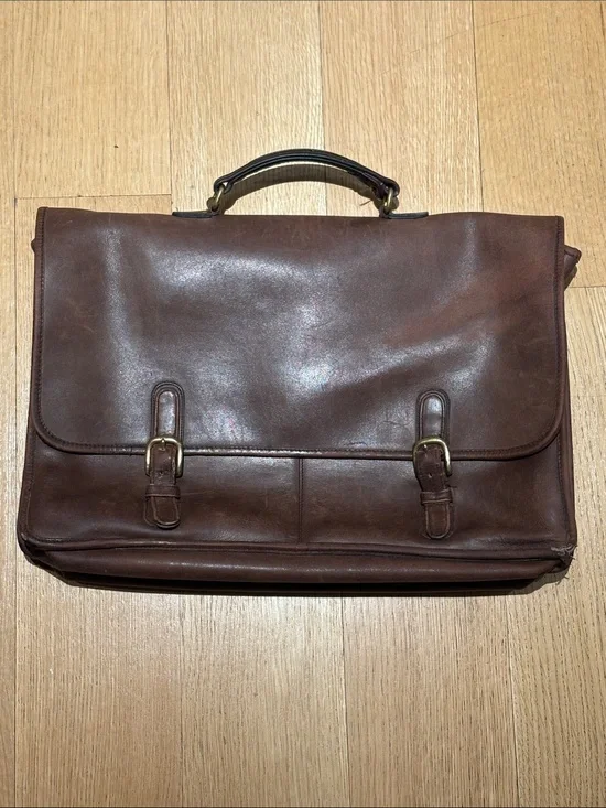 Vintage COACH Wall Street Brown Leather   Bag