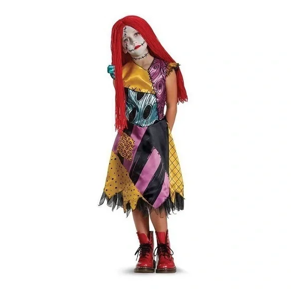 NWT. DISNEY Nightmare Before Christmas Kids Sally Costume