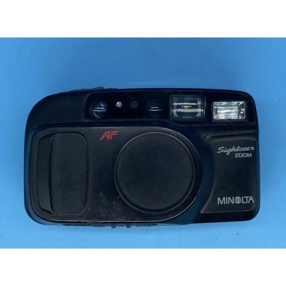 Minolta Freedom Sightseer Zoom Date 35mm Point & Shoot Film Camera Powers On