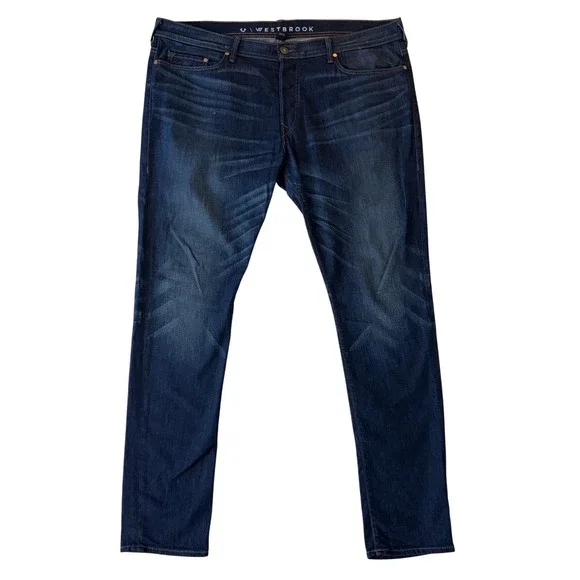 True Religion Rocco x Russell Westbrook Mens 44 Blue Relaxed Skinny Jeans