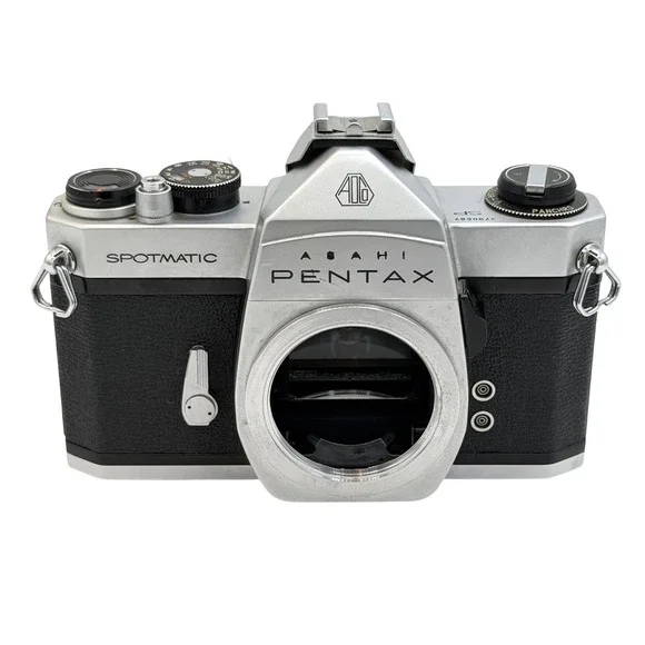 Asahi Pentax Spotmatic SP 35mm SLR Film Camera Body Silver Black Vintage Japan