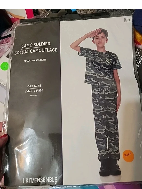 Camo Soldier Kids Costume - Green Camouflage #3012