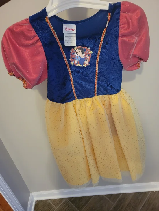 Disney Snow White Dress Costume in Blue, Red & Yellow
