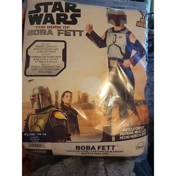Star Wars Boba Fett NEW 2-Piece Set Halloween‎ Costume Child Size XL 14-16