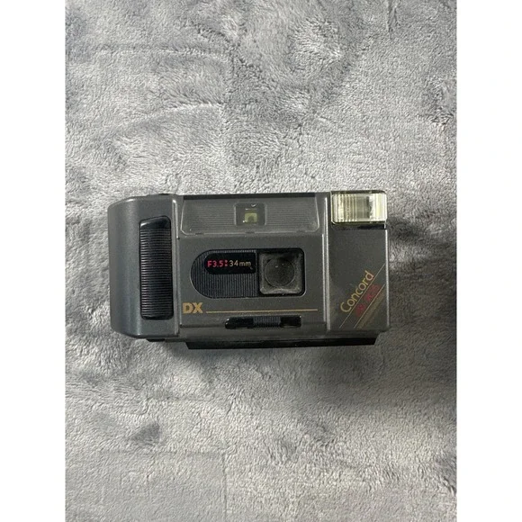 Concord AW 905 Vintage 35mm Point and Shoot Film Camera F3.5 34mm Lens Grey