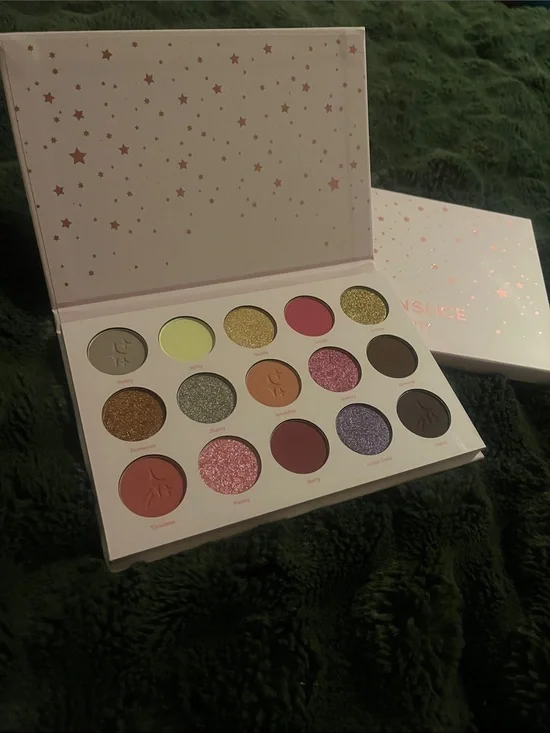 15-Color Shimmer & Matte Eyeshadow Palette — Pink, Gold, Purple, Green Shades
