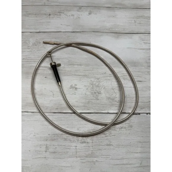 Vintage Camera Shutter Release Cable 36 Inch Braided Metal Japan Plunger Style