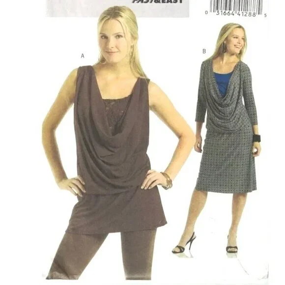 Butterick Sewing Pattern 4920 Misses Tunic Dress‎ Size 6-12