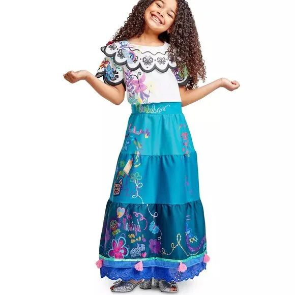 Disney‎ Encanto Mirabel Dress Up Costume Kids Size 9/10 New with tags