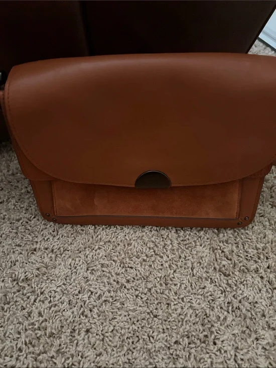 Brown Leather Messenger Bag