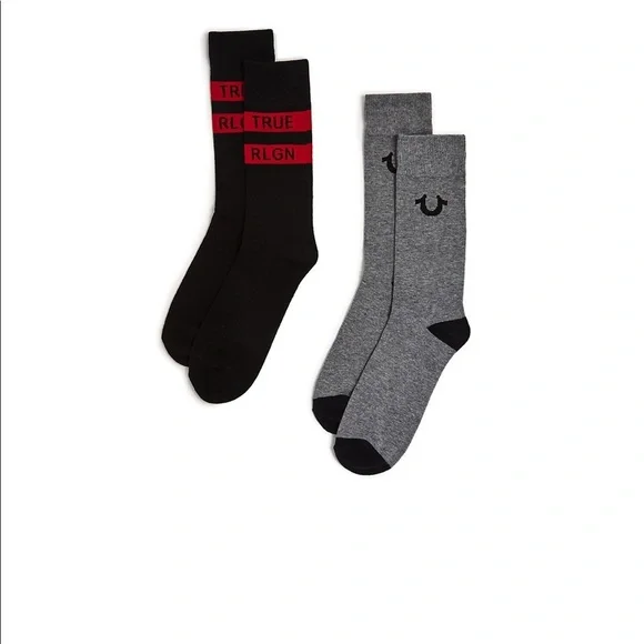 True Religion‎ MENS TRUE RLGN 2 PK SOCK