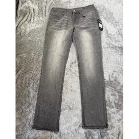 True Religion Rocco Relaxed Skinny Jeans Men 30X32 Grey Charcoal Denim Pants NEW
