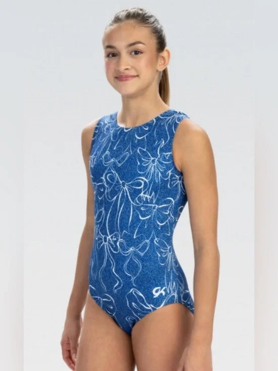 NWT GK Bowtastic Tank Gymnastics tumbling dance Leotard