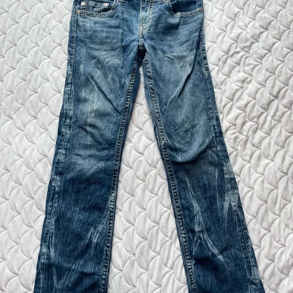 True Religion Men's Straight Blue Jeans b32