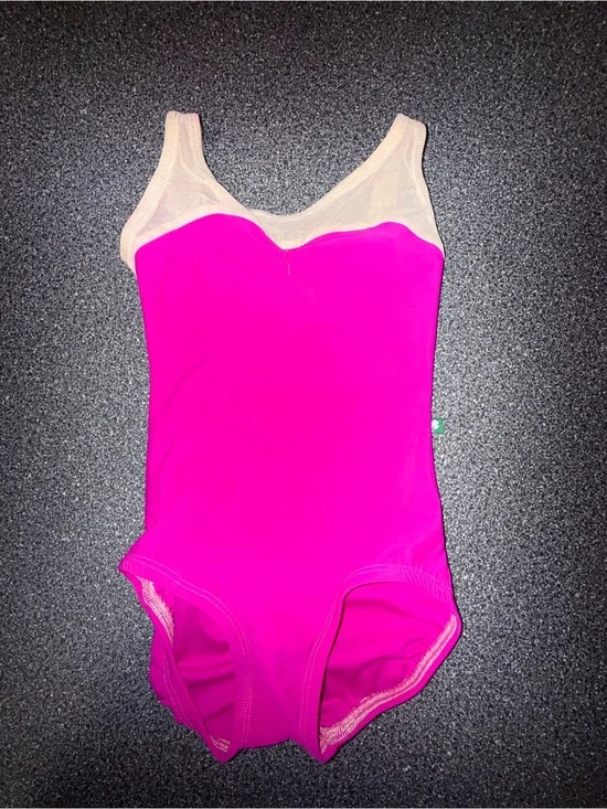 Lucky Leo Dancewear Dance Leotard Fuchsia Pink Size Child XXS