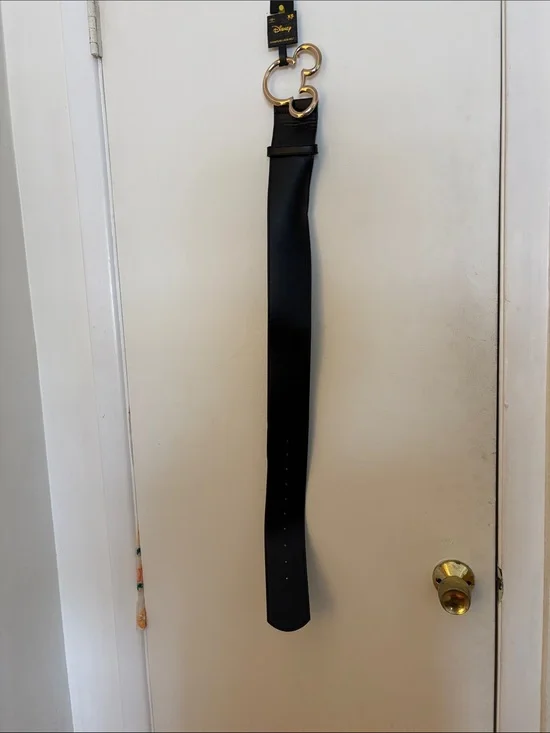 Disney Black women’s Belt with Gold G-Hook Buckle
