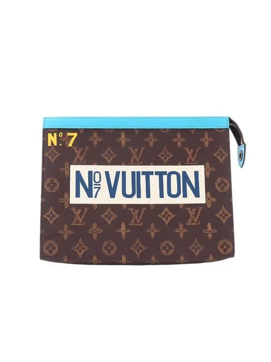 Louis Vuitton Trunk Reel Monogram Pochette Voyage Clutch