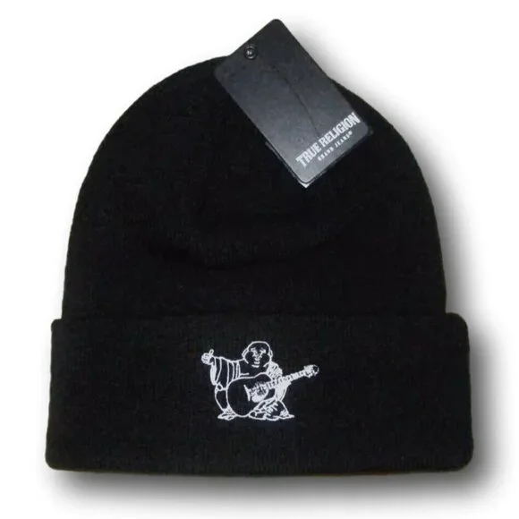 MEN'S TRUE RELIGION BEANIE HAT  NEW WITH TAG  MATERIAL: 100% ACRYLIC NWT