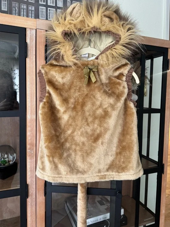 Vintage 1999 Lion costume toddler mane dress bubble halloween animal wizardof oz