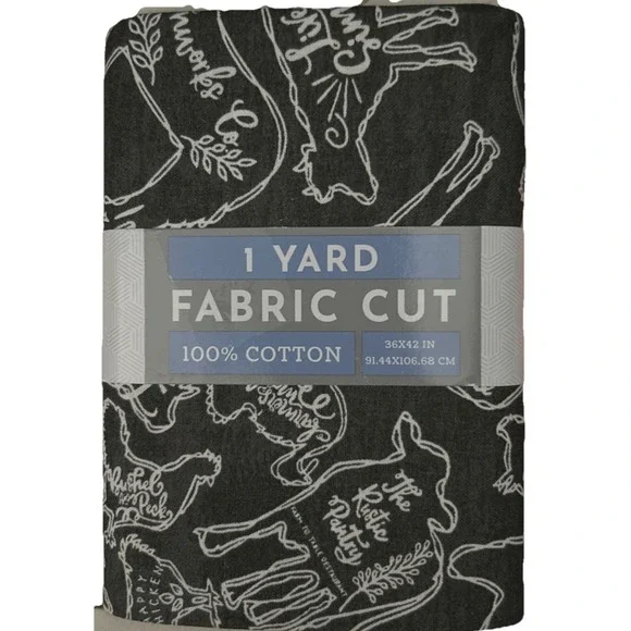 Cow, Farmhouse Organic‎ Fabric 100% Cotton 36