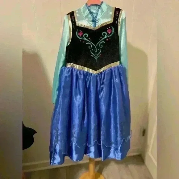 Frozen Anna Disney Princess Costume Girls 5‎ 6 Small Ana Halloween