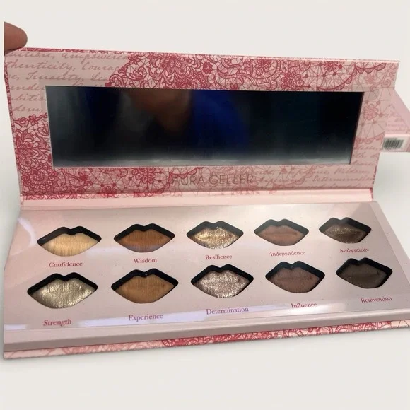 laura geller makeup Baked Kisses 10 Baked Eyeshadow NEW Warm‎ Neutrals Palette