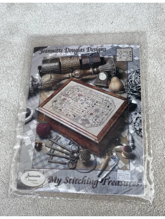 Jeannette Douglas Designs My Stitching Treasures Cross Stick Sampler, No Floss