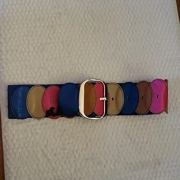 Vegan leather belt colorful 3