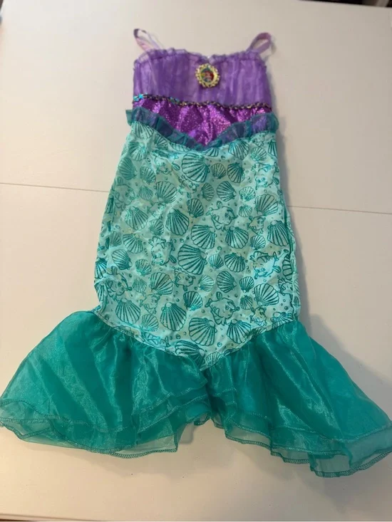Disney Purple and Teal Ariel Mermaid Costume Dress - SZ 4-6X