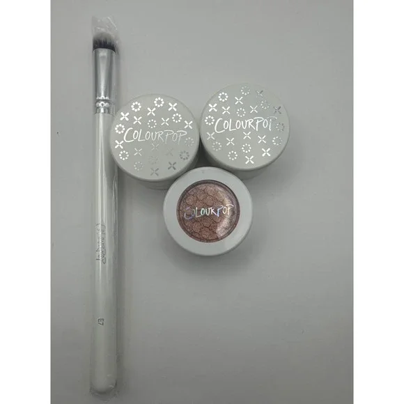 ColourPop Super‎ Shock Shadow Loose Pigments and Brush Set NEW