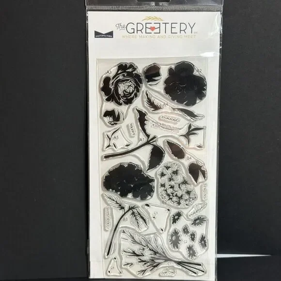 The Greetery BUDDING BEAUTIES Summer Florals Rubber Stamps