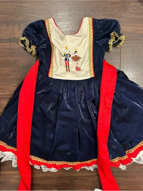 Girls' Nutcracker Navy & Red Stage Costume Dress