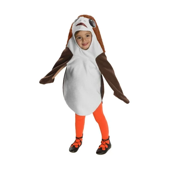 STAR WARS Disney Porg Toddler Halloween Costume Hooded W/ Romper & Tights 2T-3T‎