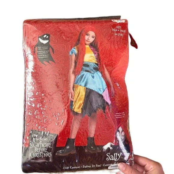 Sally Costume from The Nightmare Before Christmas Costume Disney Medium W/ Wig