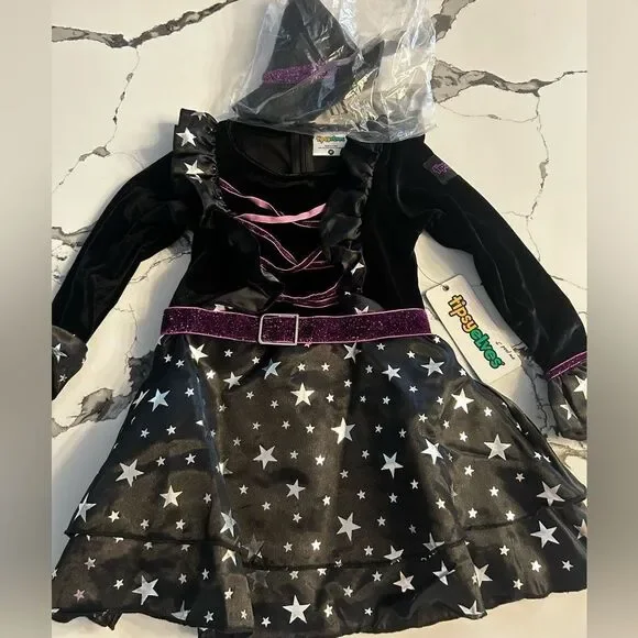 Tipsy Elves Starry Witch Costume - Black and Purple