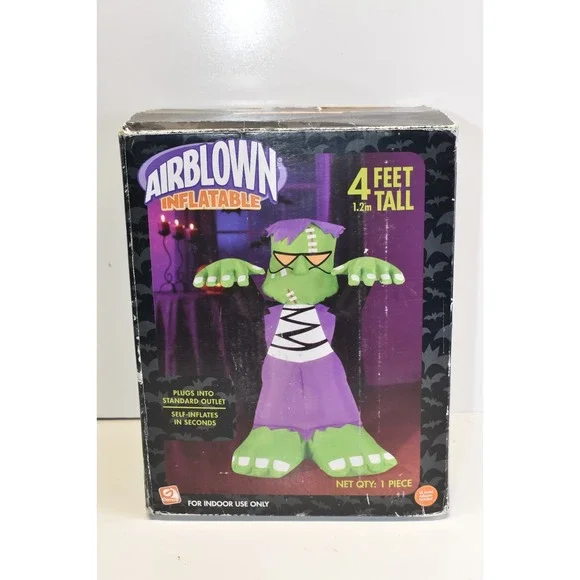 Gemmy‎ Airblown Inflatable Frankenstein Monster 4 Foot Indoor Use Halloween 2006