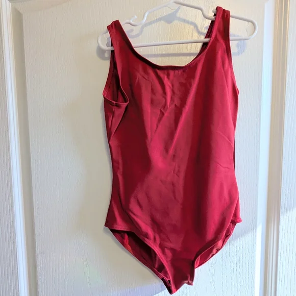 Capezio Tank Leotard TB142C Red Children Large NWT *Minor Flaws