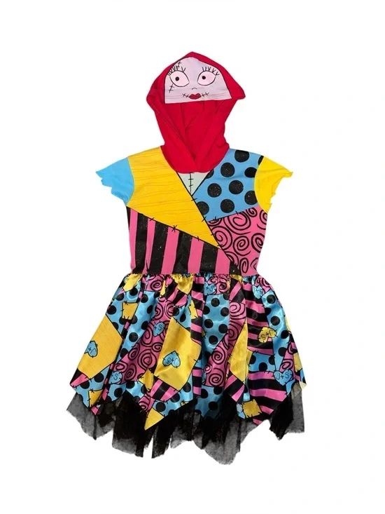 The Nightmare Before Christmas Disney Sally Hooded Costume Dress Tutu Skirt