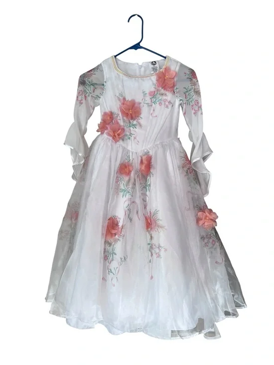 Disney Beautiful Belle White, Live Action Wedding Dress Size 5/6