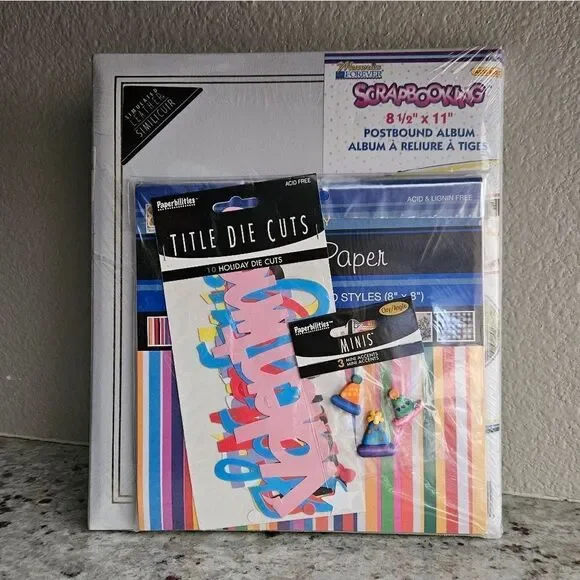 Scrapbooking Kit with Postbound Album