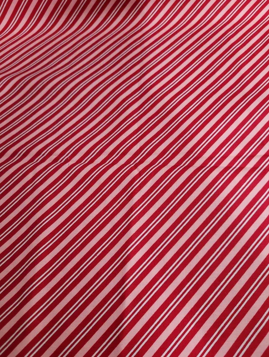 Once Upon A Christmas Moda Fabric Red White Pink Stripe Cotton #43166 (789/810)