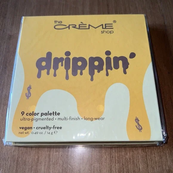 NEW CRÈME SHOP DRIPPIN‎ 9 Color Neutral Eyeshadow Palette Vegan And Cruelty Free