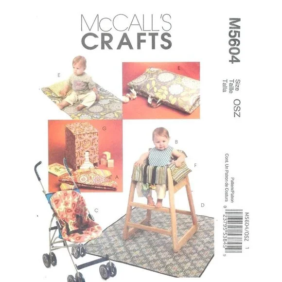McCalls Sewing Pattern 5604 Baby‎ Toddler Covers Mats