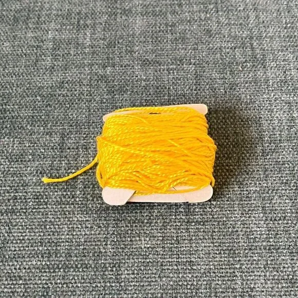 Yellow Needlepoint Thread Yarn
