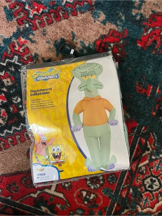 SpongeBob SquarePants Squidward Inflatable Costume - Green & Orange