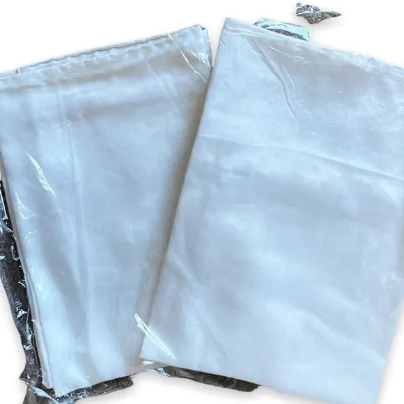 NWT Esser Seiden Set of 2 100% Silk Hand Rolled Silk Scarves for Silk Painting