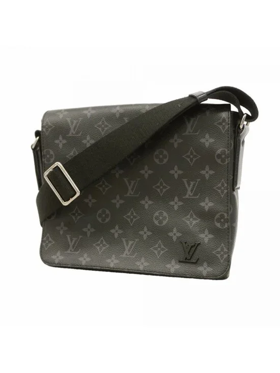 Louis Vuitton Shoulder Bag Monogram Eclipse District PM NM Black