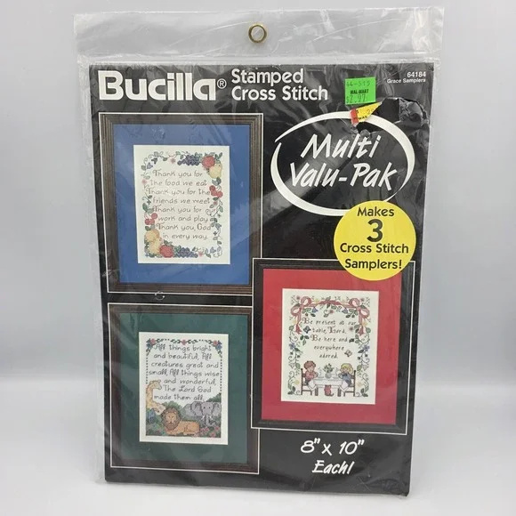 Bucilla 64184 Stamped Cross Stitch Grace Samplers 8