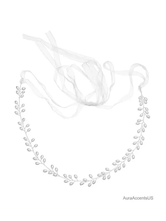 Pearl Waist Chain Bridal Belt Sash Bridesmaid Accessories Set of 2